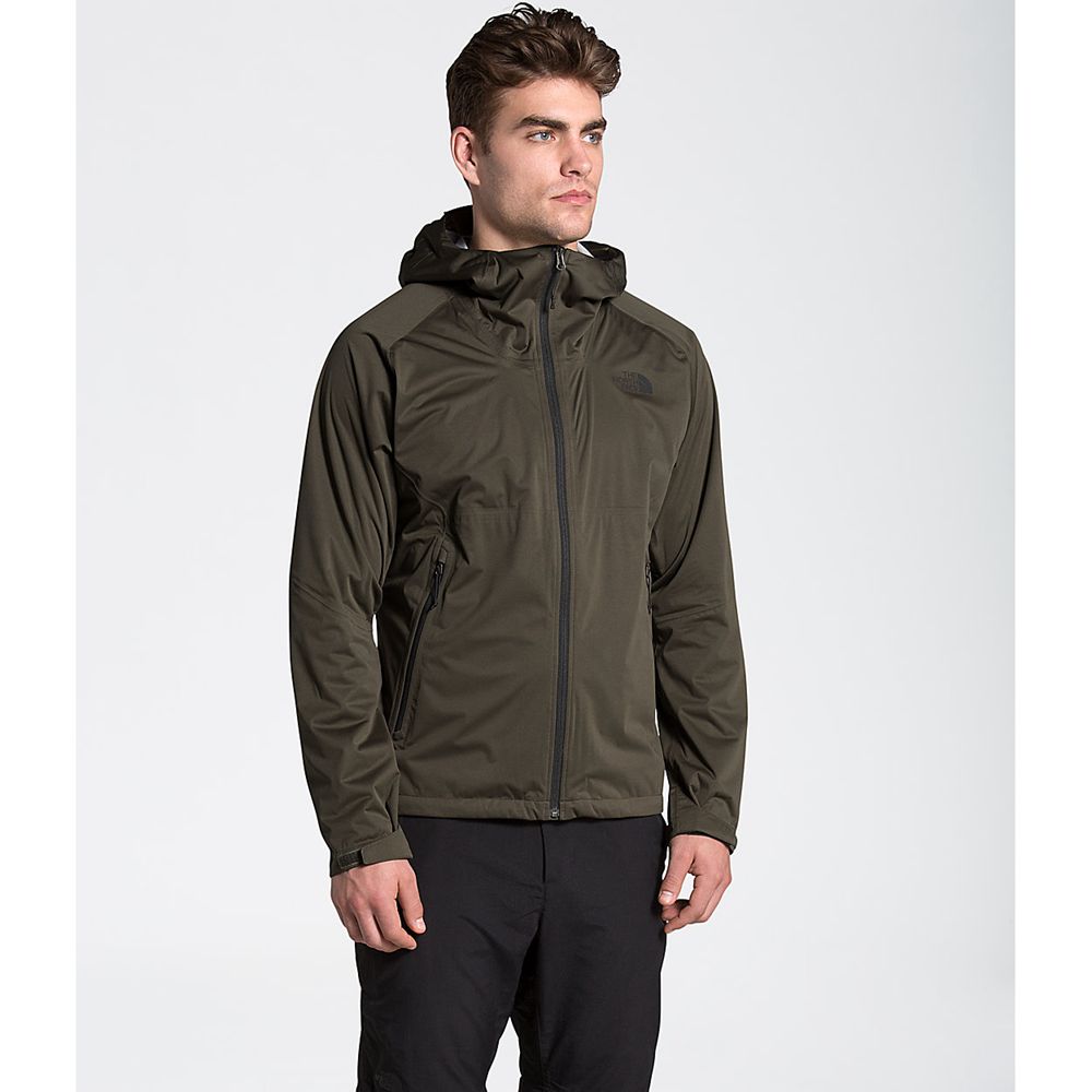 The North Face Rain Jacket Mens Australia - The North Face Allproof Stretch Green Dryvent (VCH-26409